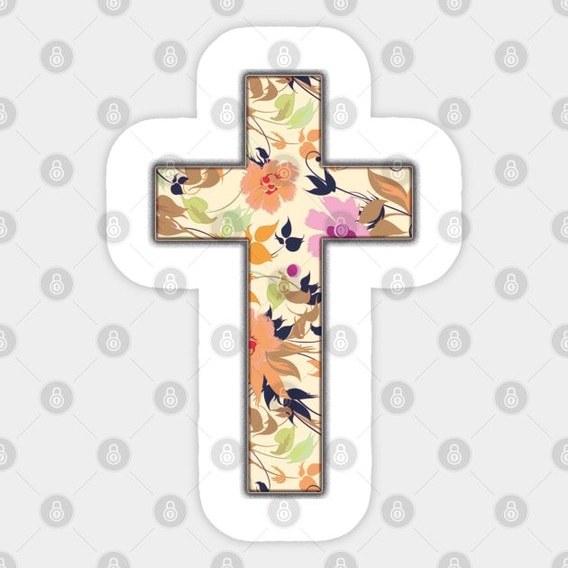 christian cross Sticker by SagedArtDesign